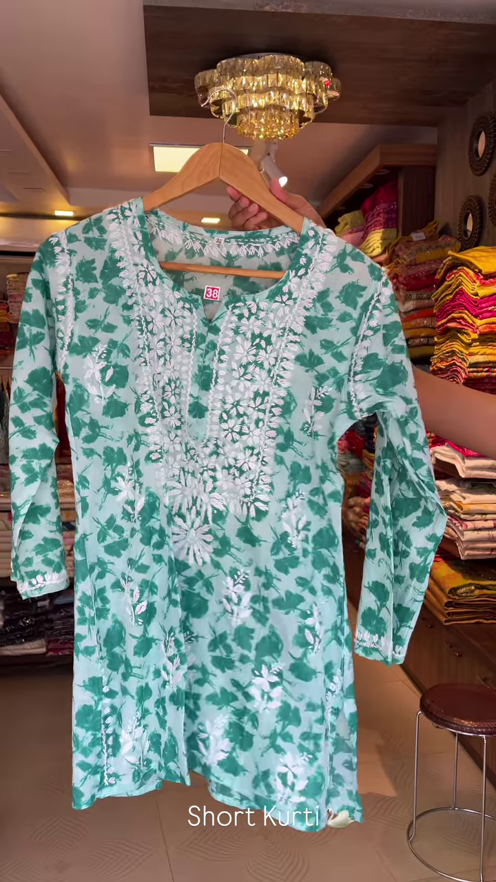Elegant Embroidered Short Kurti – Minimalist Grace in Multiple Colors 🌸 - Image 4