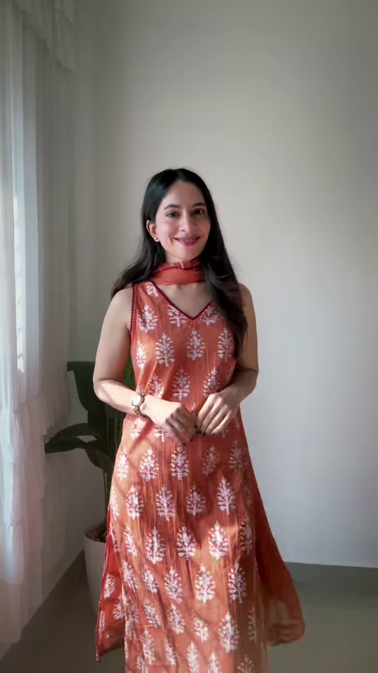 Sleeveless Floral Ethnic Set β Cool & Breezy Festive Look (Multi Color Available) πΏ - Image 4