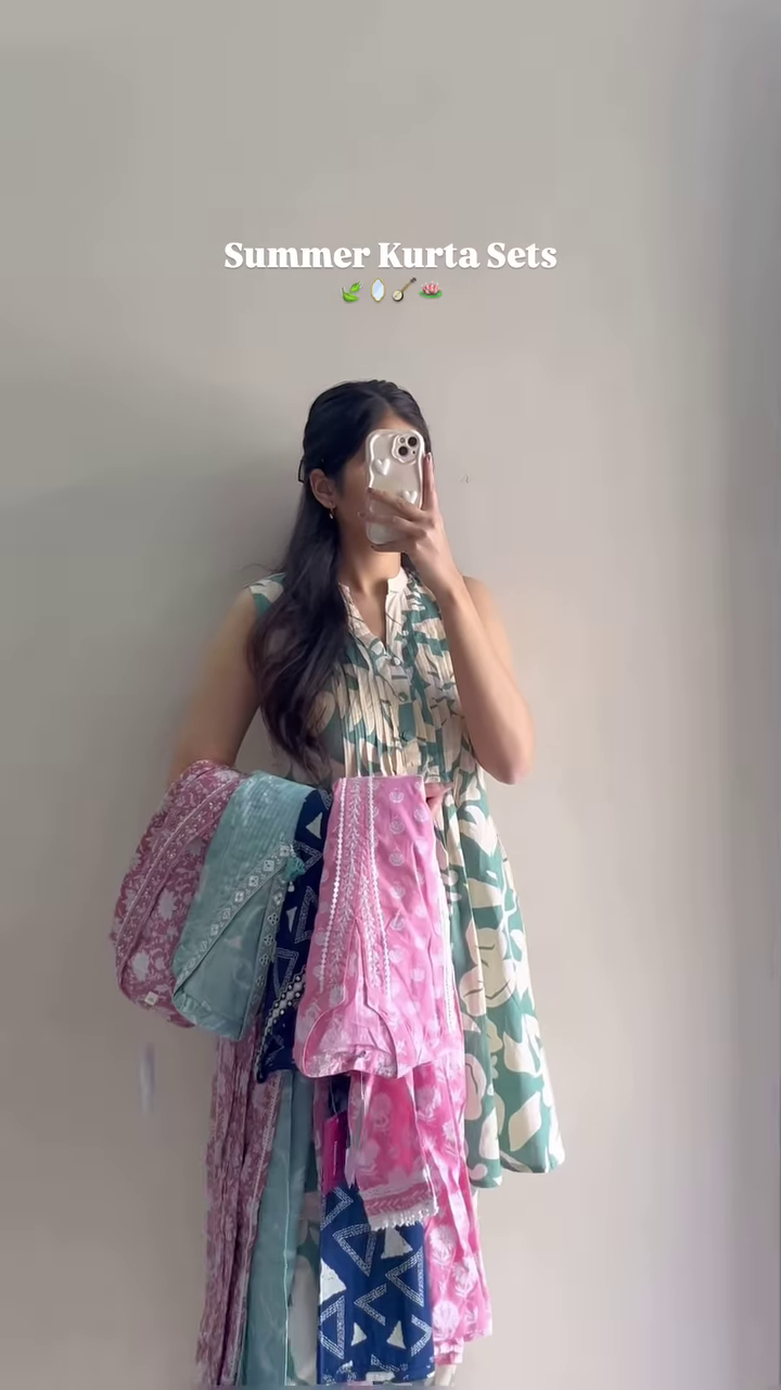 Breezy & Beautiful: Summer Kurta Sets in Vibrant Prints and Shades βοΈπ