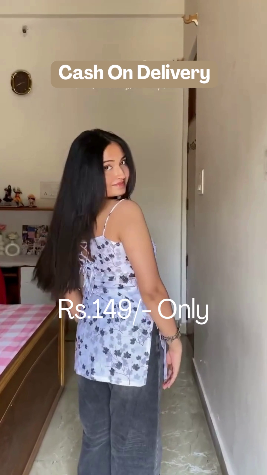 Trendy Sleeveless Printed Cotton Camisole Top with Boho Leaf Motif – Lightweight Summer Wear for Casual & Daily Styling - Image 5