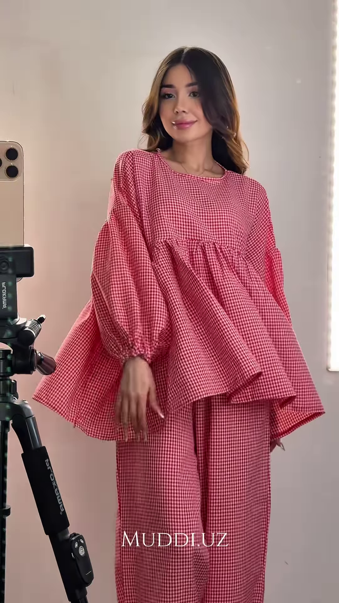 Red & White Gingham Co-ord Set - Image 2