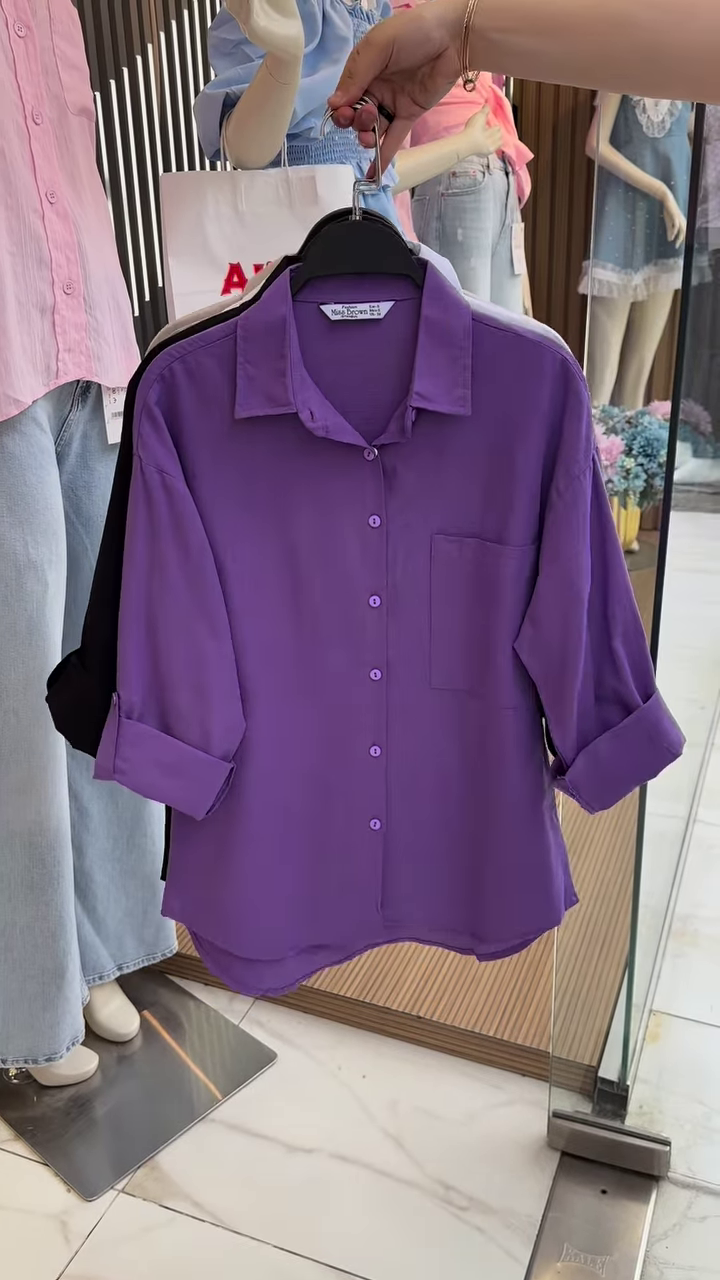 Lightweight Button-Up Shirt (Multiple Colors) - Image 6